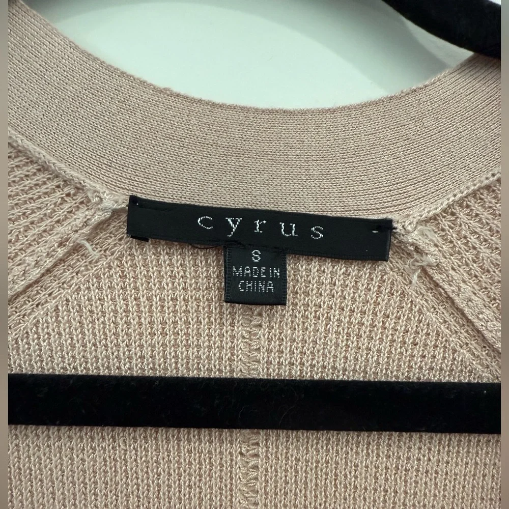 Baby Pink Knit Long Cardigan, Woman’s small - Picture 2 of 6